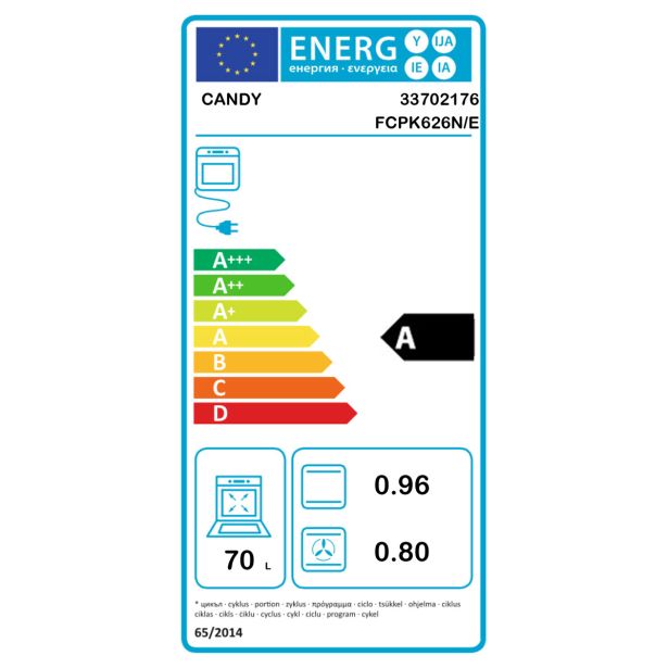 VGRADNA PEČICA CANDY FCPK 626 N/ E