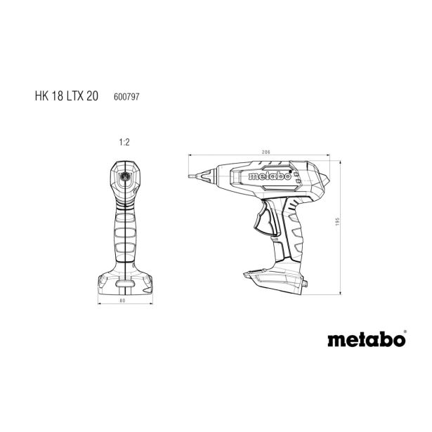 FEN NAN VROČ ZRAK METABO HK 18 LTX 20