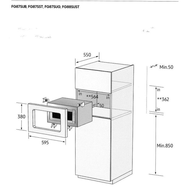 MIKROVALOVNA PEČICA SAMSUNG FG87SUB/BOL