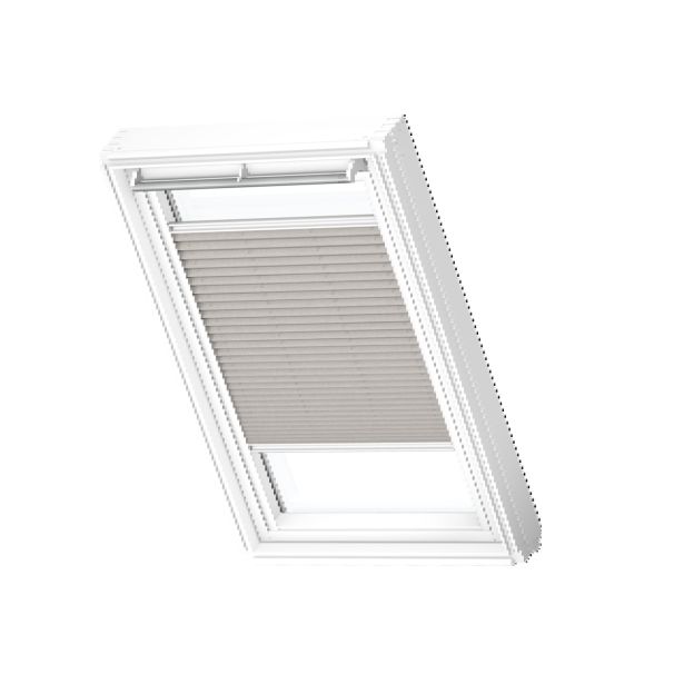 SENČILO ZA STREŠNO OKNO VELUX FHL MK04 1284SWL PLISE, SIVA, BELA VODILA