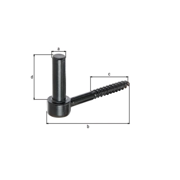 DOLGA SPONA ALBERTS FI 14X105MM NOSILEC SPONE ČRNA