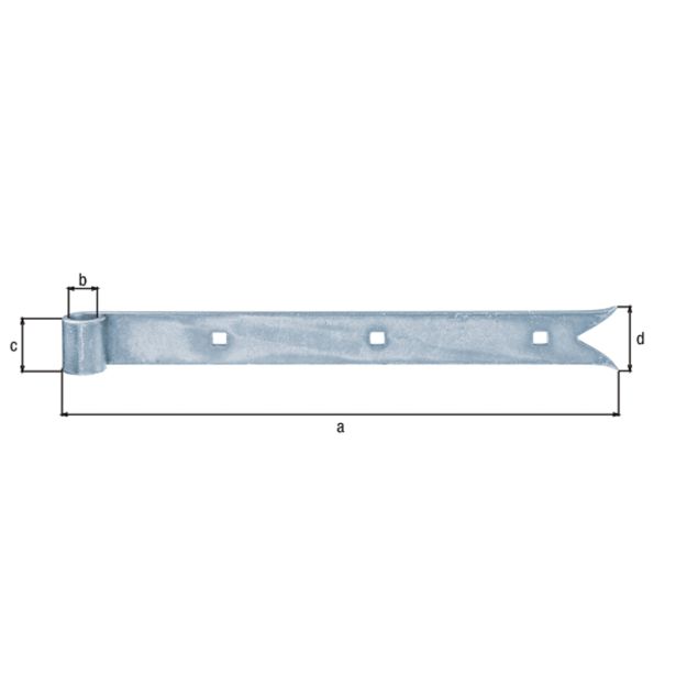 DOLGA SPONA FI 14X300X4 MM ŽENSKI DEL