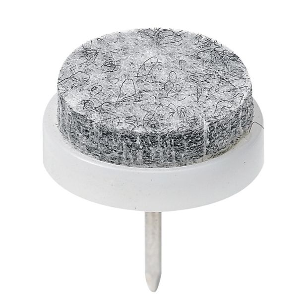 DRSNIK Z ŽEBLJIČKOM HETTICH DIY FI 24X21 MM, SINTETIČNI FILC, RJAV,  V ZAVOJU JE 8 KOS