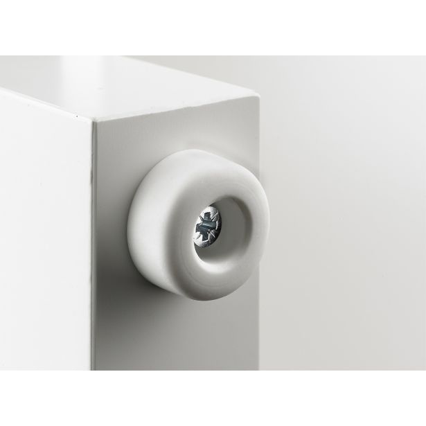 BLAŽILEC ZA VRATA HETTICH DIY, FI 20X10, BEL, V ZAVOJU JE 8 KOS