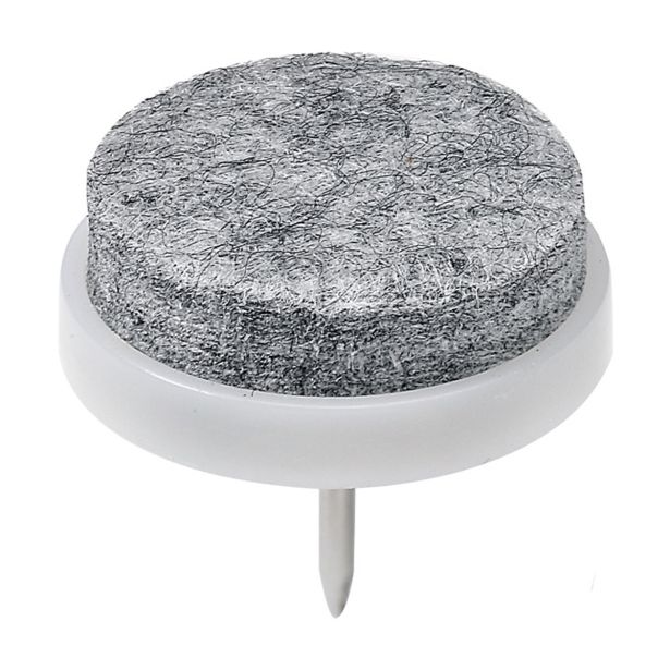 DRSNIK Z ŽEBLJIČKOM HETTICH DIY FI 24X21 MM, SINTETIČNI FILC, RJAV,  V ZAVOJU JE 8 KOS