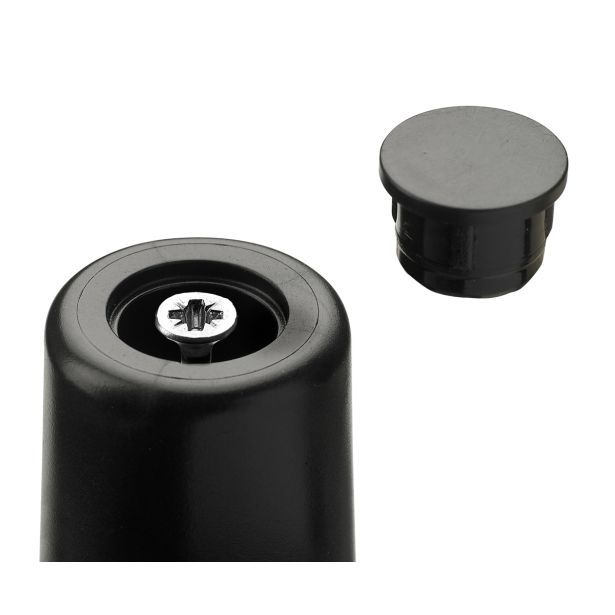 BLAŽILEC ZA VRATA HETTICH DIY, FI 26,5X29, ČRN, V ZAVOJU STA 2 KOSA