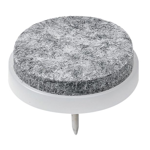 DRSNIK Z ŽEBLJIČKOM HETTICH DIY FI 24X21 MM, SINTETIČNI FILC, RJAV,  V ZAVOJU JE 8 KOS