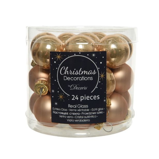 BAKRENE STEKLENE BUNKE, 24 KOSOV, PREMER 25 MM