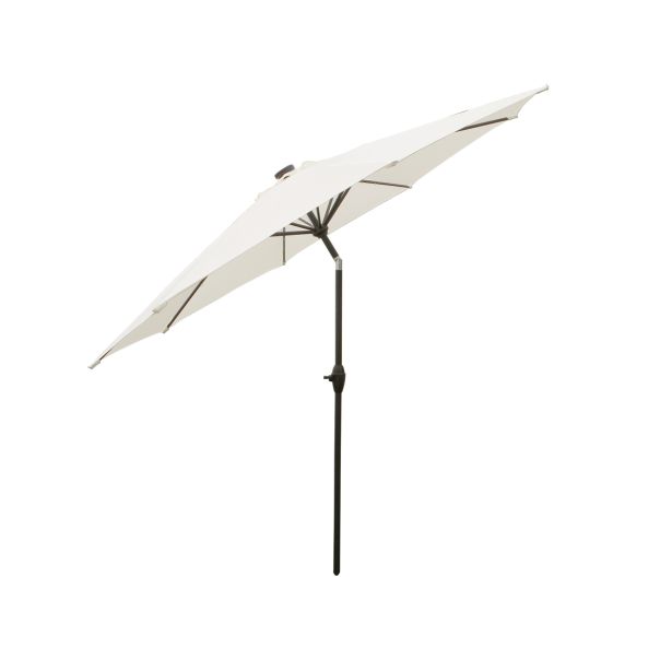 SENČNIK MQ FI 300 CM Z NAKLONOM BEŽ LED LUČKE