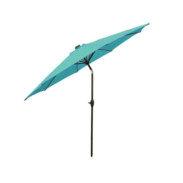 SENČNIK MQ FI 300 CM Z NAKLONOM TURKIZNA LED LUČKE