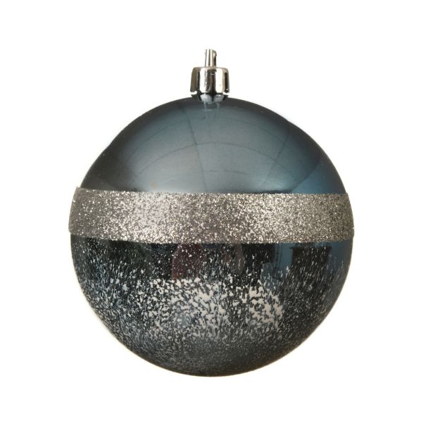 MODRA BUNKICA Z DEKORJEM 8 CM