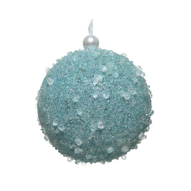 MODRA BUNKICA Z DEKORJEM 8 CM