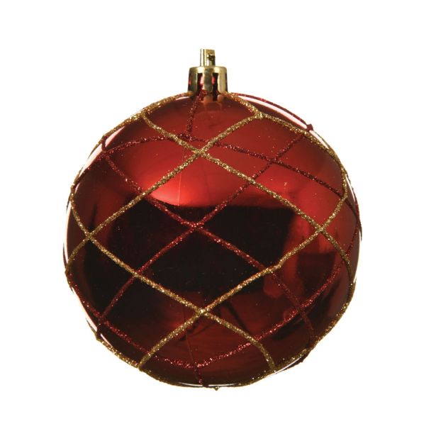 RDEČA BUNKICA Z DEKORJEM 8 CM