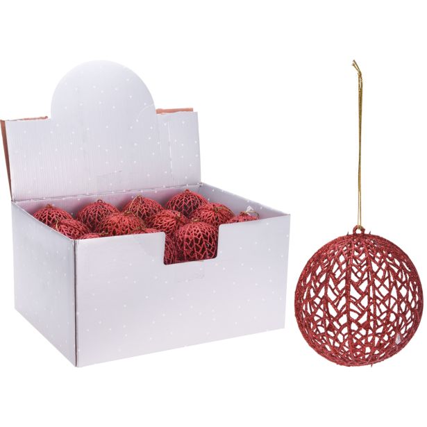 BUNKA IZ UMETNE MASE KOOPMAN FI 9 CM RDEČA