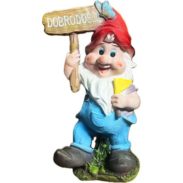 FIGURA, OKRASNA PALČEK DOBRODOŠLI VIŠ. 42 CM