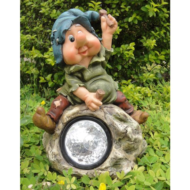 FIGURA, OKRASNA PALČEK NA LUČKI - KAMNAR VIŠ 16 CM