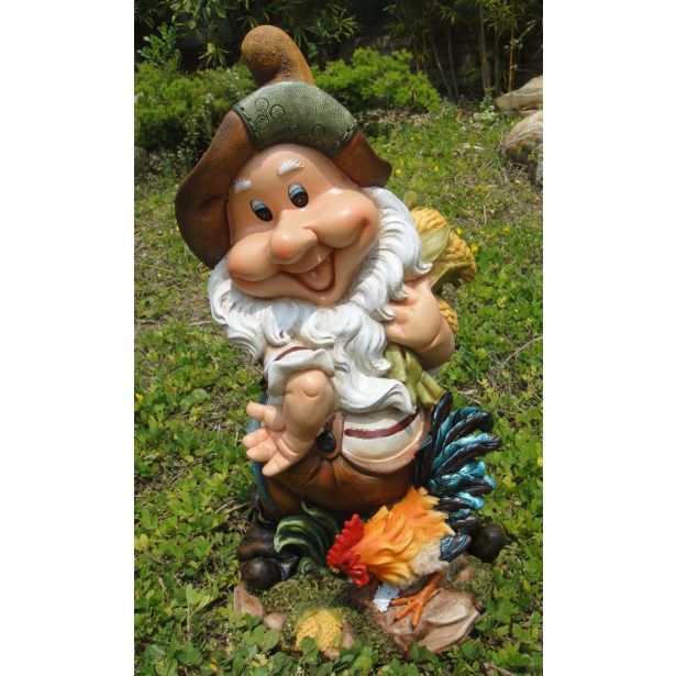 FIGURA, OKRASNA PALČEK S PETELINOM VIŠ 22 CM