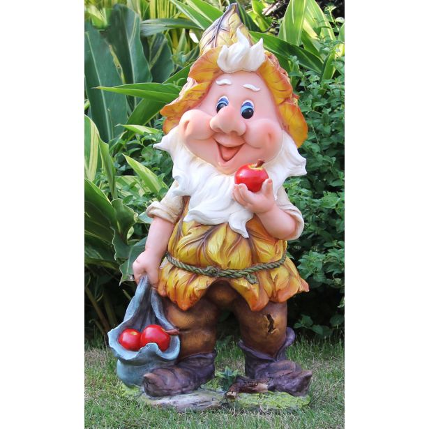 FIGURA, OKRASNA PALČEK Z JABOLKI VIŠ 22 CM