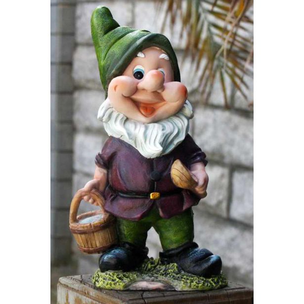 FIGURA, OKRASNA PALČEK Z VEDROM VIŠ.25 CM