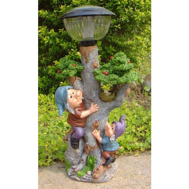 FIGURA, OKRASNA PALČKA PLEZATA NA DREVO S SVETILKO VIŠ 46 CM