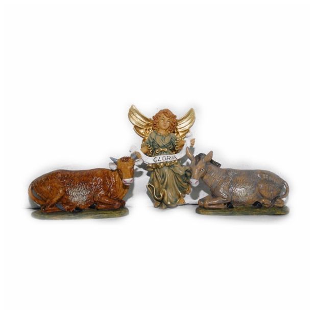 FIGURA ZA JASLICE EUROMARCHI FIGURE ANGEL, KRAVA, OSEL 20 CM