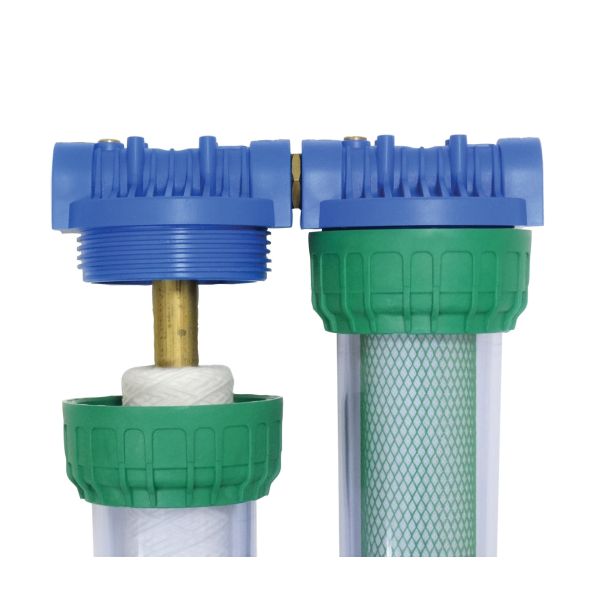 FILTER ZA VODO, DVOJNI EKOM HIŠNI EKO DUPLEX PRIKL. 19.05 MM, V=310 MM