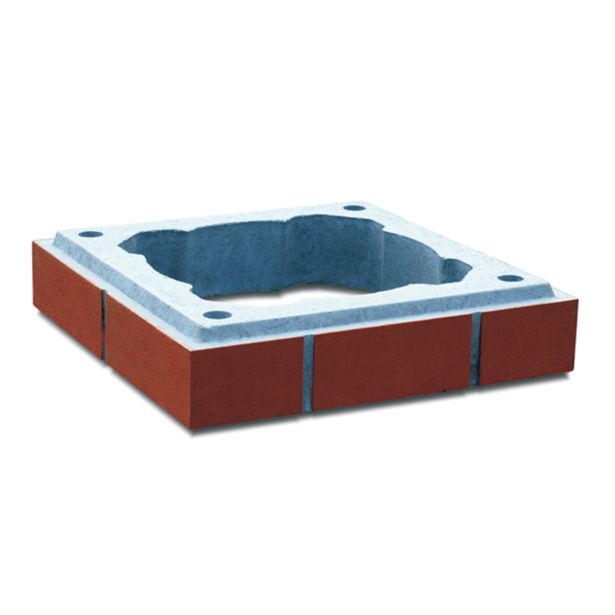 OBLOŽNI ELEMENT ZA DIMNIK SCHIEDEL FINAL ELEMENT 340X340 14 RDEČ