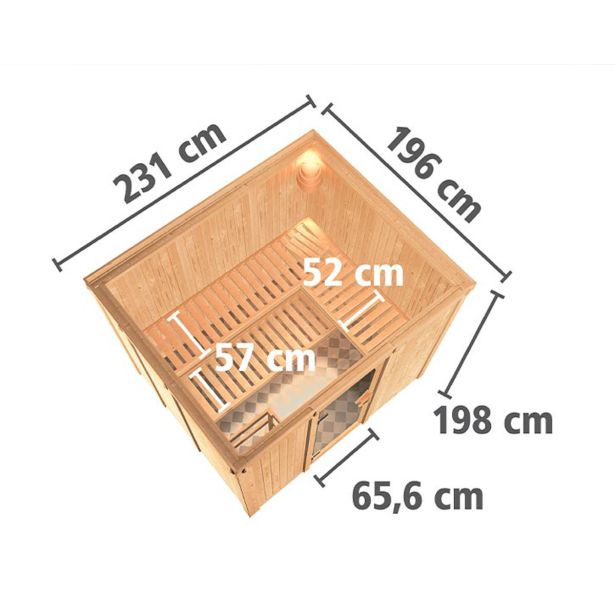 FINSKA SAVNA GOBIN 7+9KW GRELEC BIO PREDNJI VHOD