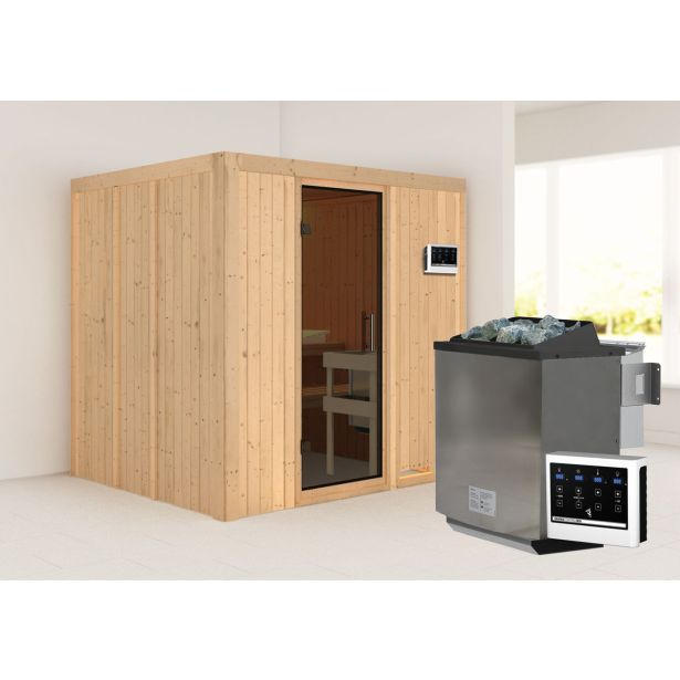 FINSKA SAVNA SODIN 5+9KW GRELEC BIO PREDNJI VHOD+STREŠ.VENEC