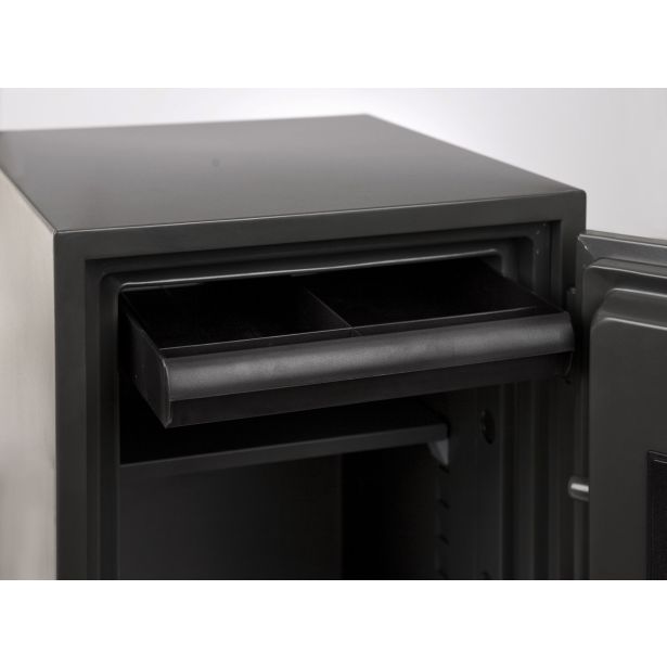 YALE TREZOR FIRE SAFE DOCUMENT PROFESSIONAL, VXŠXD 514X404X440MM, 53KG, 37L, ANTRACIT SIVA, POMNILNIK -2 KODE, ENKRATNA KODA