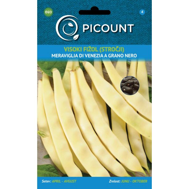 STROČNICA PICOUNT FIŽOL VISOK MERAVIGLIA DI VENEZIA A GRANO NERO