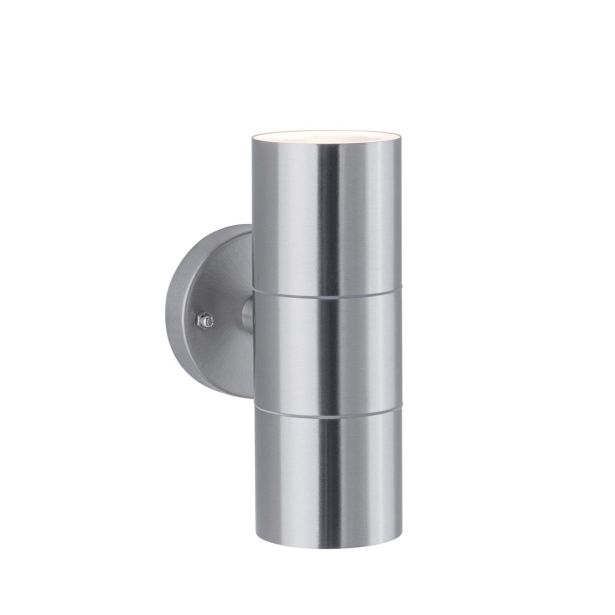 STENSKA VRTNA SVETILKA FLAME 2XGU10 INOX MAX. 2X35W