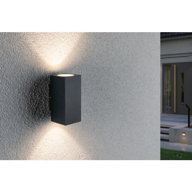 STENSKA VRTNA SVETILKA FLAME LED ANTRACIT 2X2.8W WW