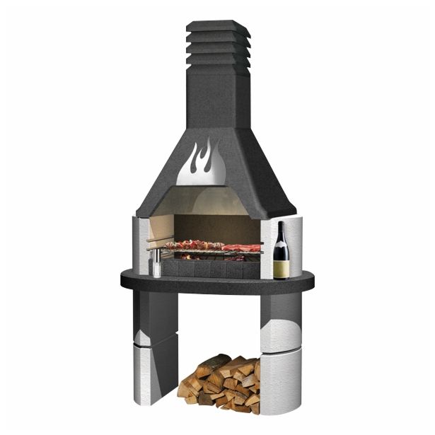 VRTNI BETONSKI KAMIN SAROM FLAMME