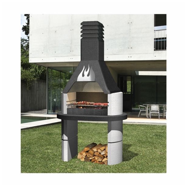 VRTNI BETONSKI KAMIN SAROM FLAMME