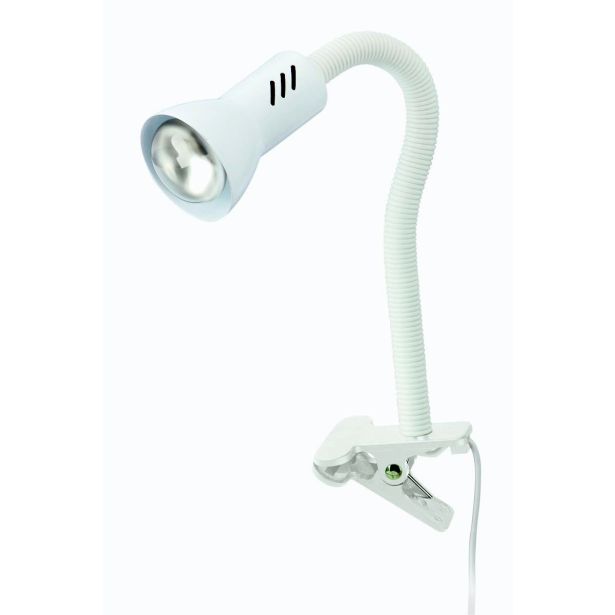 NAMIZNA SVETILKA FLEX CLIP LED 1XE14, BELA S STIKALOM