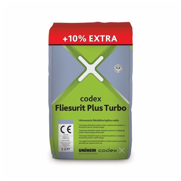 LEPILO ZA PLOŠČICE CODEX FLIESURIT PLUS 25KG TURBO - C2 FT