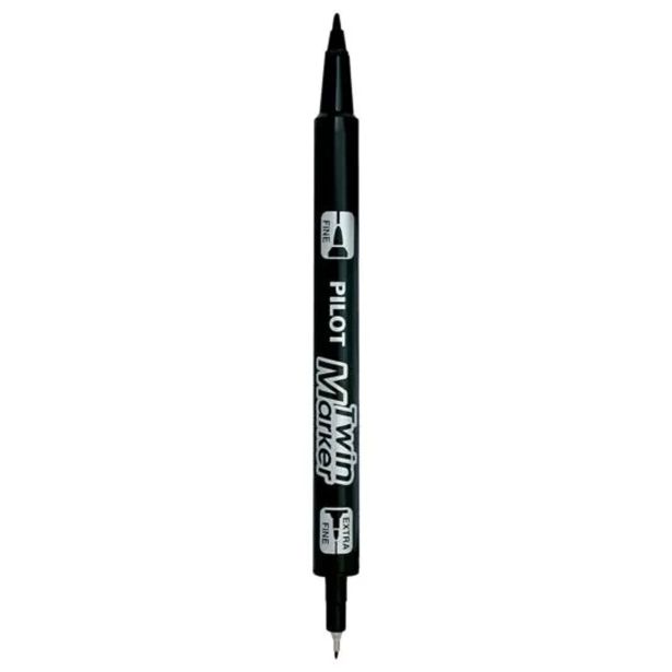 FLOMASTER PILOT TWIN MARKER BG ČRN