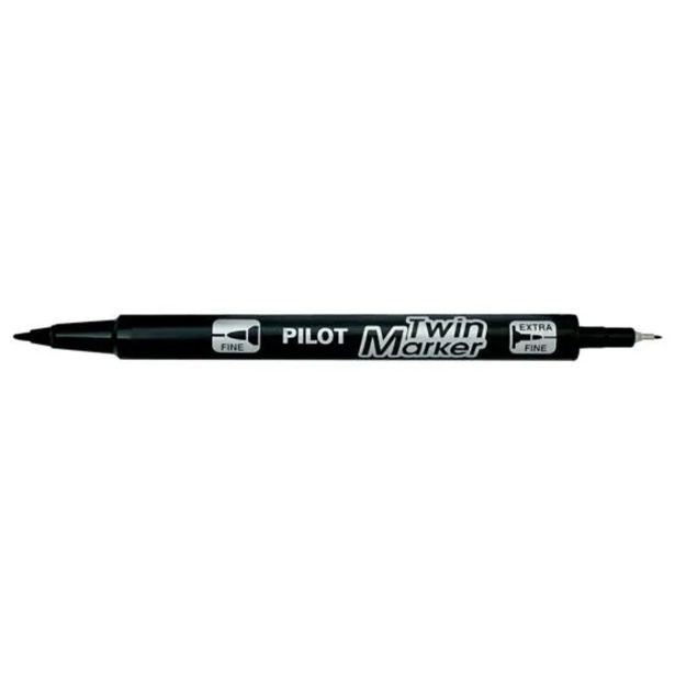 FLOMASTER PILOT TWIN MARKER BG ČRN