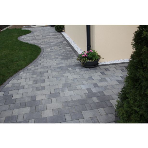 BETONSKI TLAKOVEC ZOBEC FORMA MIX SIVO - ČRNA