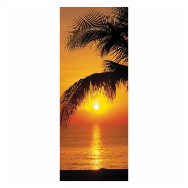 FOTOTAPETA 2-DELNA PALMY  BEACH SUNRISE 92X220 CM KOMAR