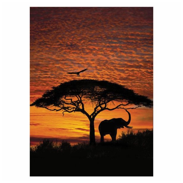 FOTOTAPETA 4-DELNA   AFRICAN SUNSET 194X270 KOMAR