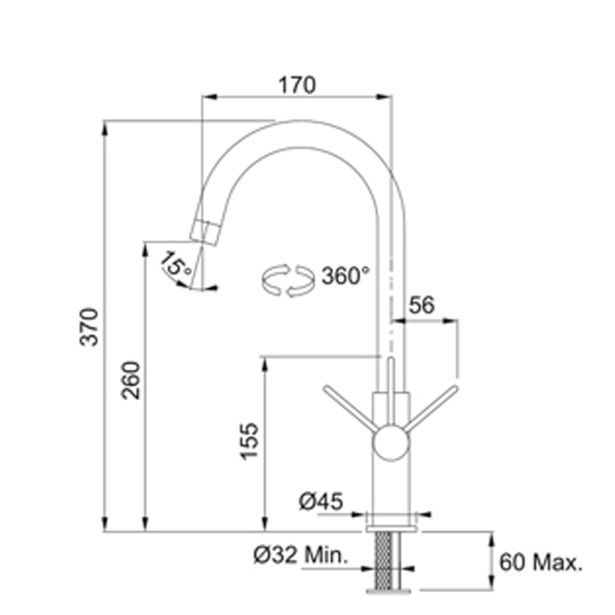 PIPA KUHINJSKA FRANKE FOX KROM