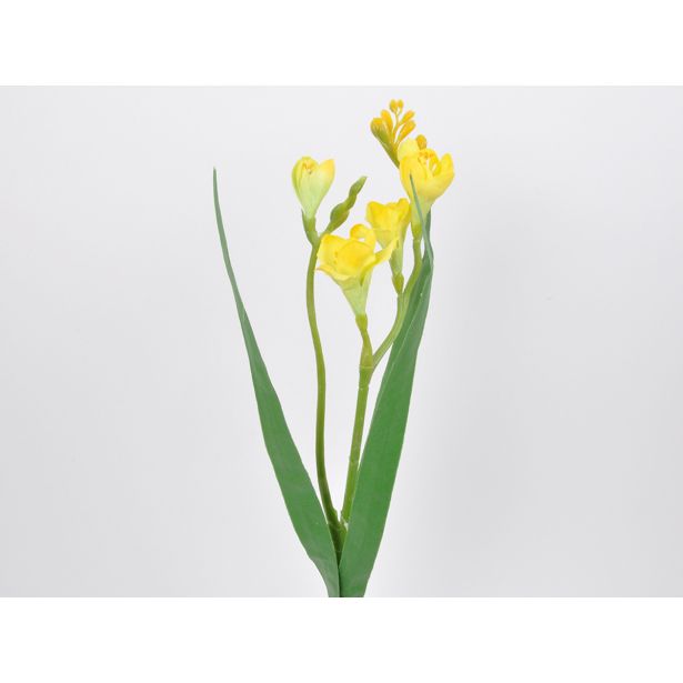 UMETNO CVETJE FREZIJA X2 60CM RUMENA