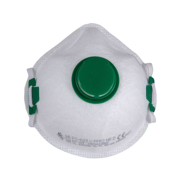 ZAŠČITNA RESPIRATOR MASKA FS 623V FFP2 Z IZDIŠNIM VENTILOM V ZAVITKU 2KOS