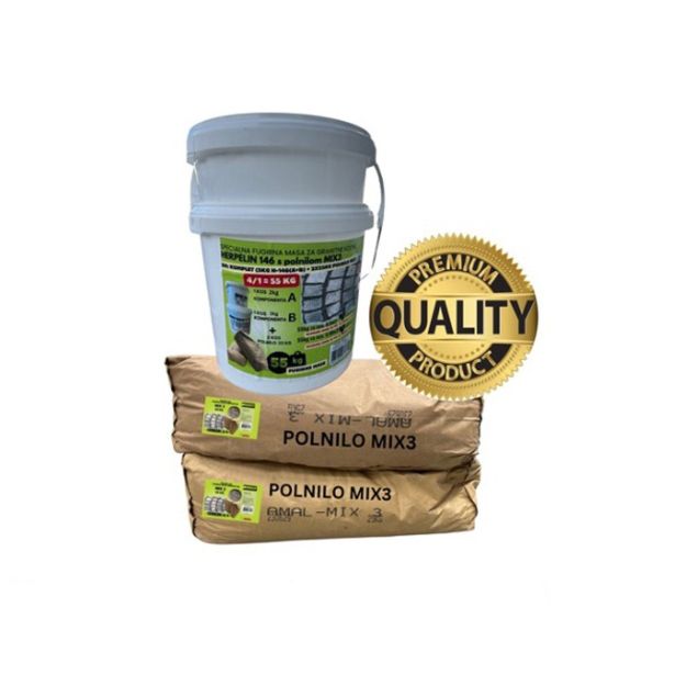 FUGIRNA MASA 2K AMAL HERPELIN 146 MIX 3 55KG - ZA GRANITNE KOCKE