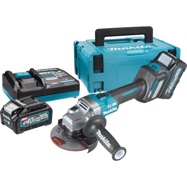 AKUMULATORSKI SET MAKITA GA023GM201 + TW005GZ 2X 40V 4AH; KOVČEK