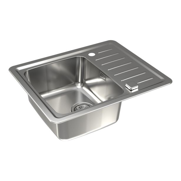 NERJAVNO POMIVALNO KORITO ALVEUS GALEO 10, SATIN 615X500 MM