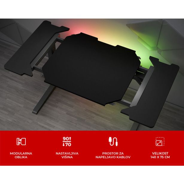 GAMING MIZA GENESIS HOLM MODULAR 140 PISARNIŠKA - GAMING