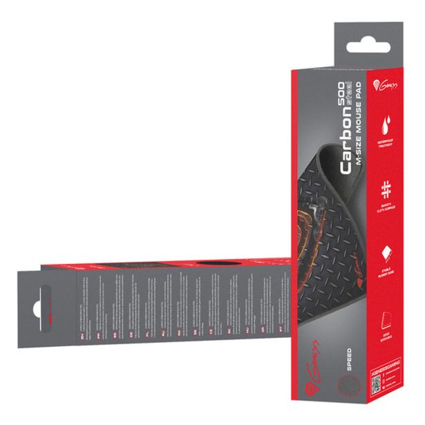 GAMING PODLOGA ZA MIŠKO GENESIS CARBON 500 M STEEL, ČRNA